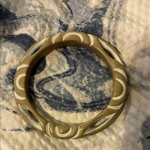 Parklane Seascape Tan and White Bangle